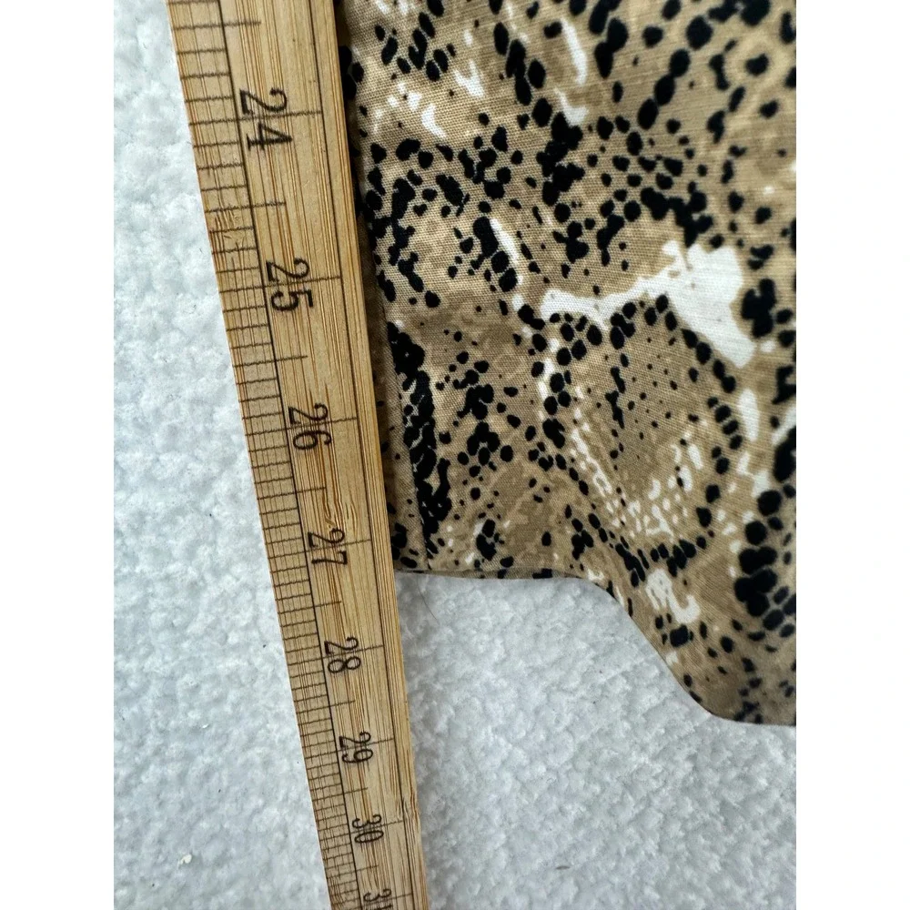 Vince Camuto Snakeskin Print Pants Women's Size‎ 4 Brown Tan Animal Print